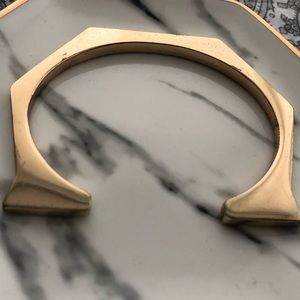 Gold cuff bracelet